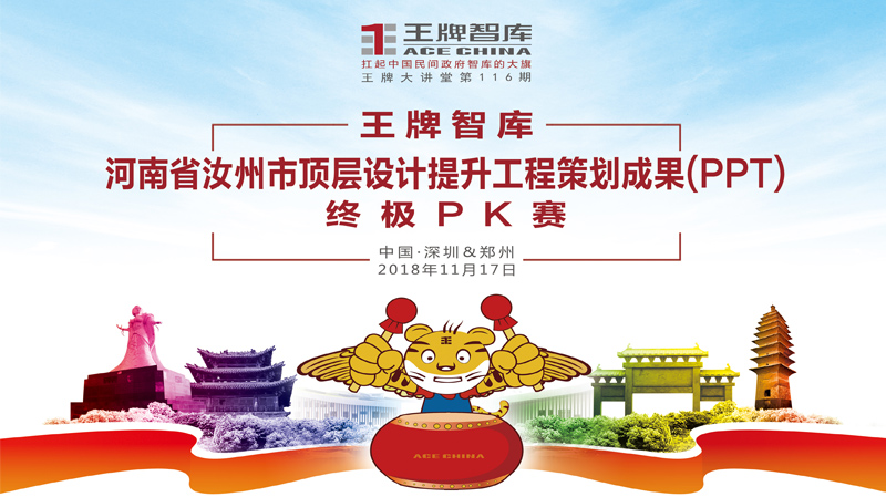 【第116期】王牌智库“河南省汝州市顶层设计提升工程策划成果（PPT）”终极PK赛