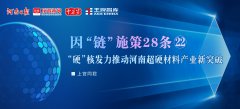 “硬”核发力推动河南超硬材料产业新突破丨因“链”施策28条㉒