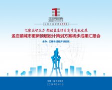 【第288期】汇聚众智众力 推动孟庄项目高质高效发展——孟庄镇城市更新顶层设计策划方案初步成果汇报会