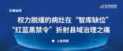 权力脱缰的病灶在“智库缺位”，“红蓝黑禁令”折射县域治理之痛丨王牌锐评